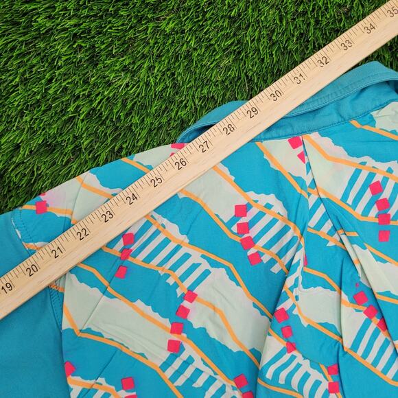 Vintage 80s NIKE Sweatshirt Womens Medium 22x22 Boxy Blue - Picture 6 of 16